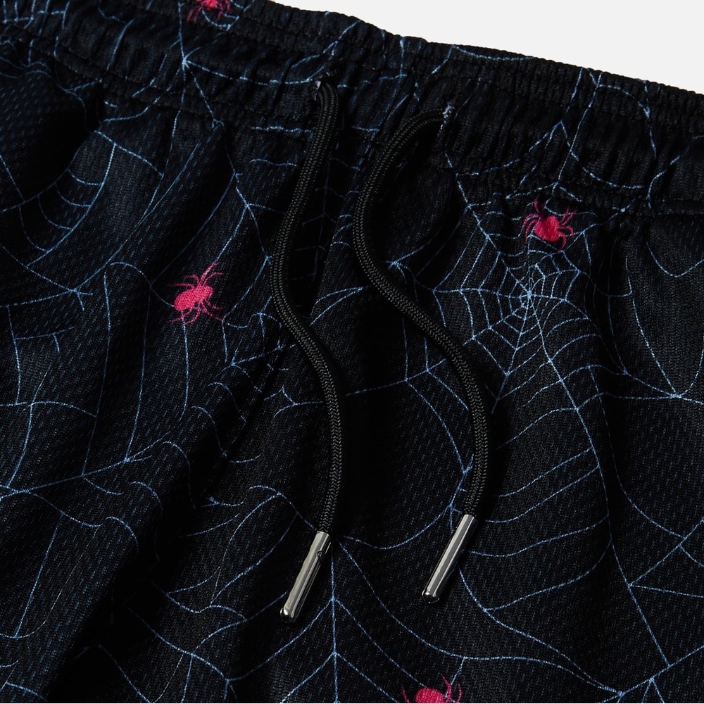 The DRIP SHOP Dark Web Shorts Boys XXL 16 2XL Spiderwebs Pink Spiders Basketball - Picture 8 of 9